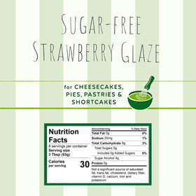 Concord Foods Sugar Free Strawberry Glaze pouch ideal for easy pie fillings.