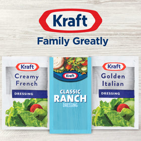 Condiment station with Kraft Ranch packets highlights quick-service efficiency.