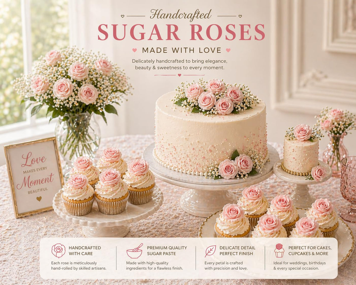 Confect packaging showing individual cavities to keep roses pristine.