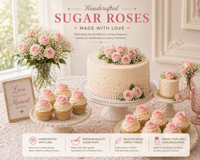 Confect packaging showing individual cavities to keep roses pristine.