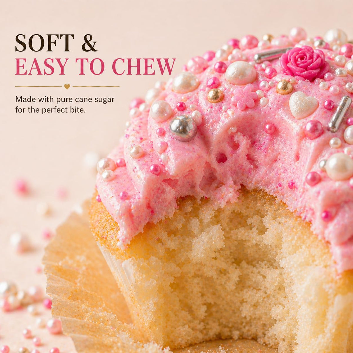 Confect White Pearls provide classic elegance on pastries.