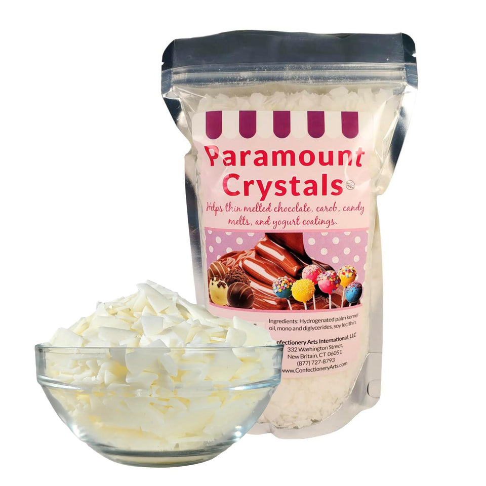 Paramount Crystals by Confectionery Arts: bag front highlighting professional coating potential