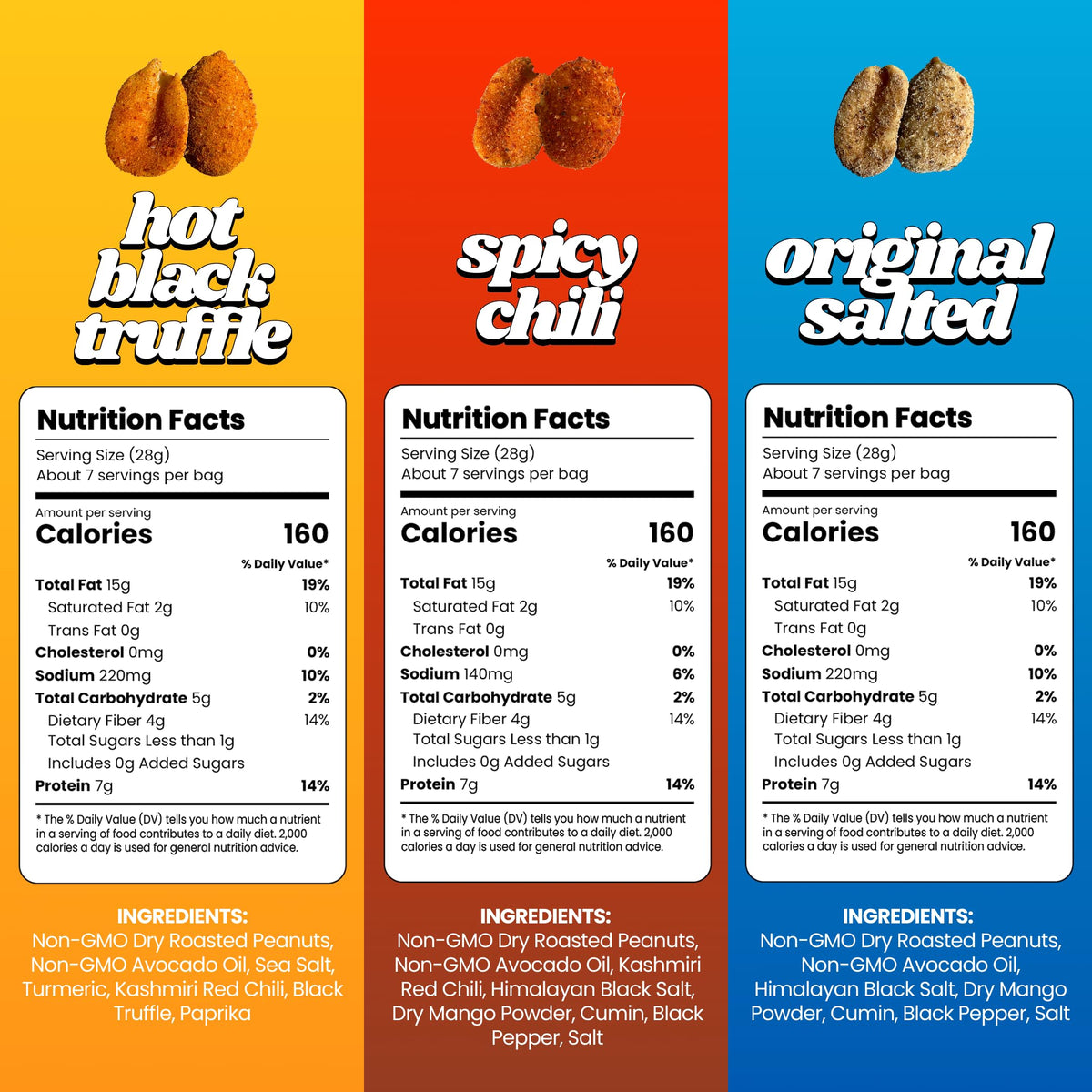 Confusion Snacks avocado oil spiced peanuts ideal for hiking or outdoor activity