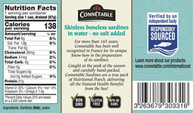 Connetable sardines BPA-free can, responsibly sourced for sustainable dining