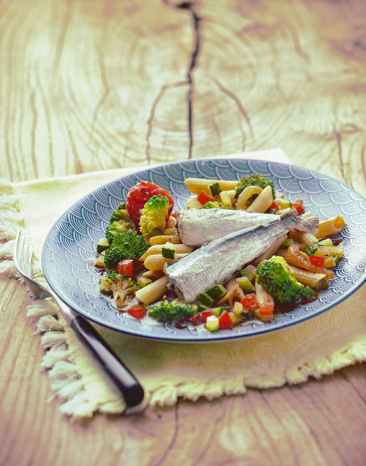 Connetable sardines in water with pasta, a simple, flavorful dinner idea.