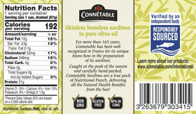 Serving Connetable sardines on crackers for a quick protein.