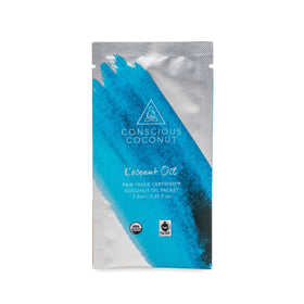 Conscious Coconut 10 travel packets offering convenient single-use oil.