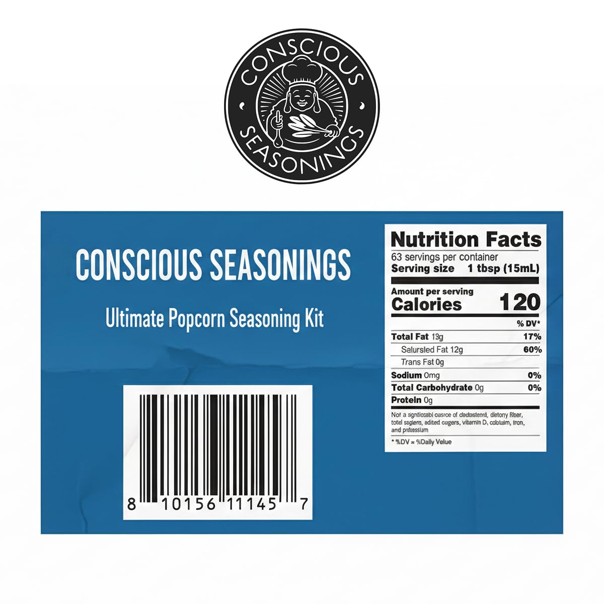 CONSCIOUS SEASONINGS butter oil bottle adds rich dairy-free flavor
