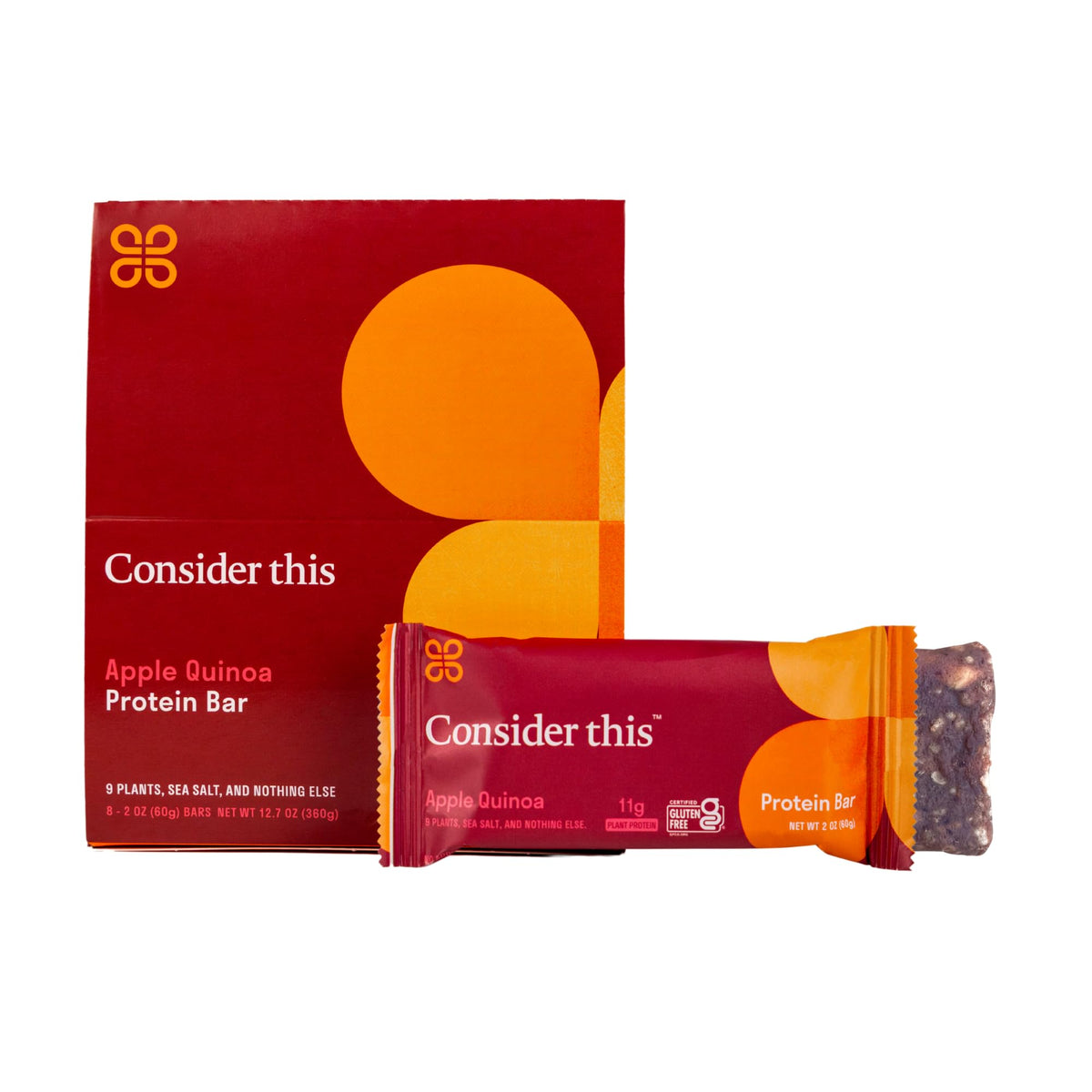 Consider This Low Histamine Bars packaging shows an 8-count box for convenient snacking