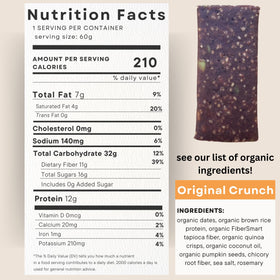 Sun-dried dates close-up showing no sulfites in Consider This bars.