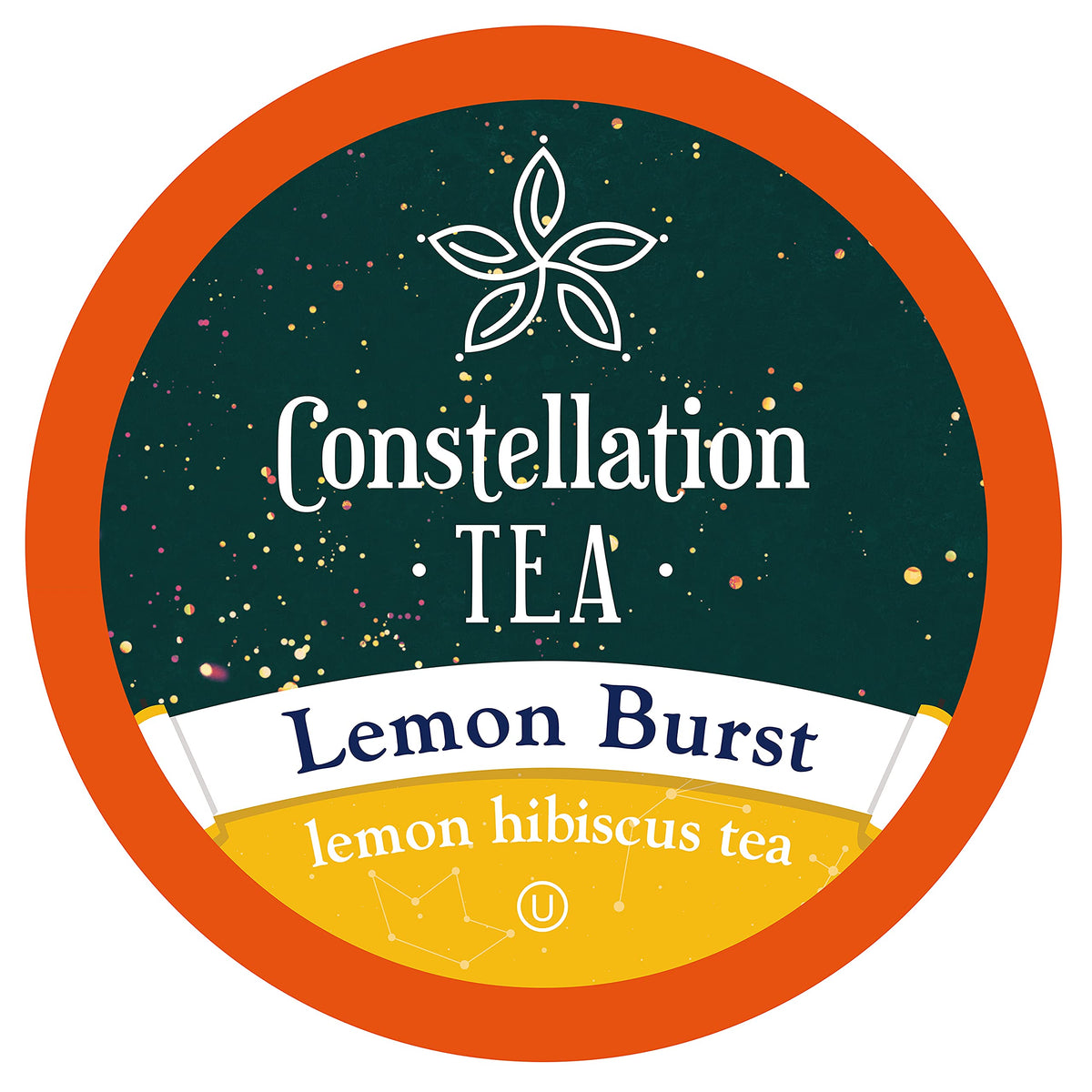 Constellation Tea Lemon Hibiscus pod ready for a quick, refreshing cup with a K Cup brewer.