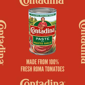 Contadina Roma tomatoes paste base for robust Italian sauces.