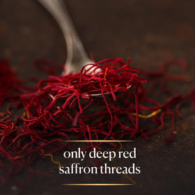 Cook’s saffron threads for risotto highlighting color and fragrance.