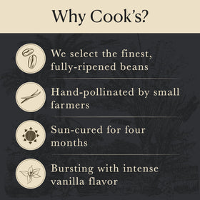 Pantry-ready Cook's Vanilla Powder in a compact resealable jar.