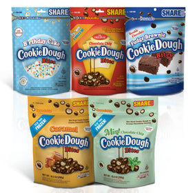 Cookie Dough Bites Chocolate Chip variety pack—great for sharing during movie nights.