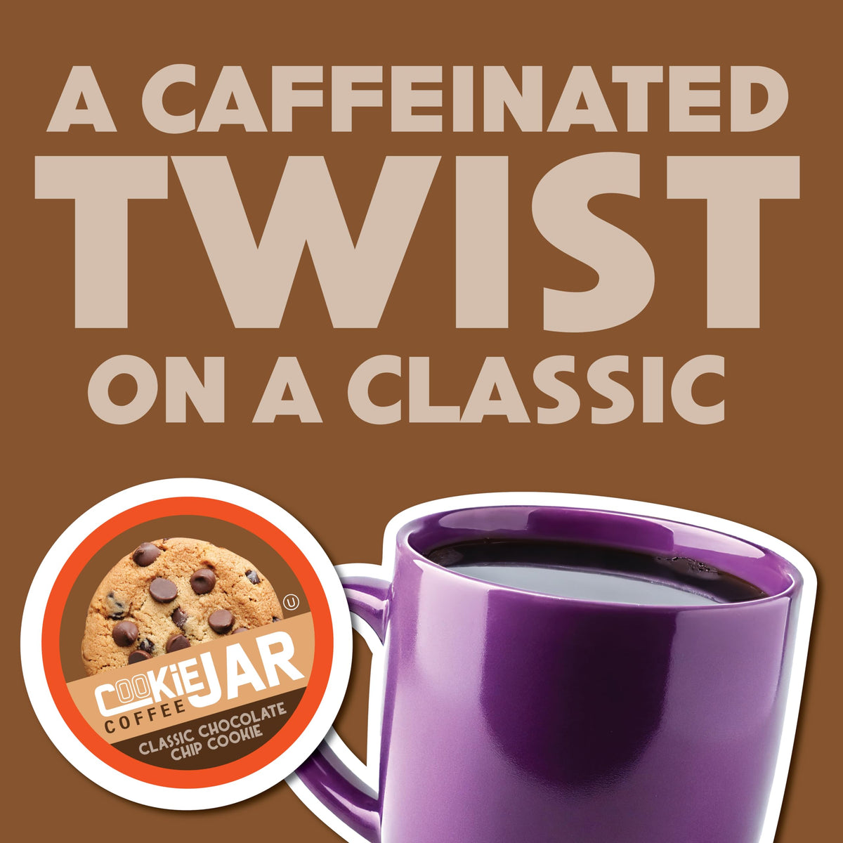Cookie Jar Chocolate Chip coffee pods box, 40-count, ready for gifting or stocking up.