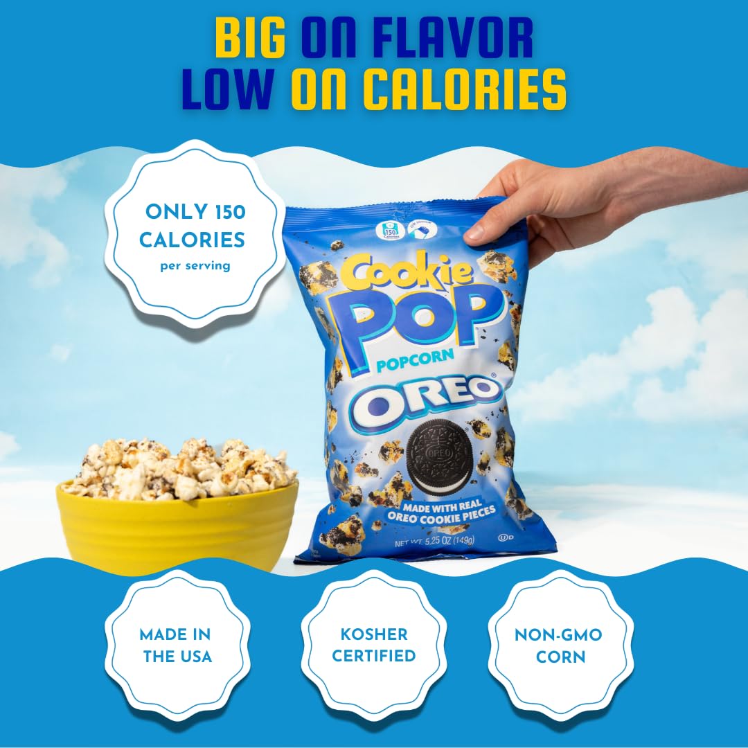 Serving bowl with Cookie Pop Oreo for movie night.