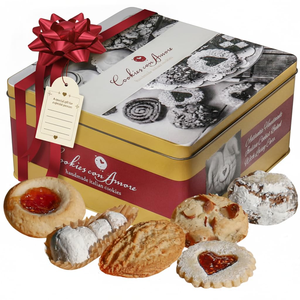 Cookies Con Amore assorted Italian cookies gift box ideal for entertaining guests