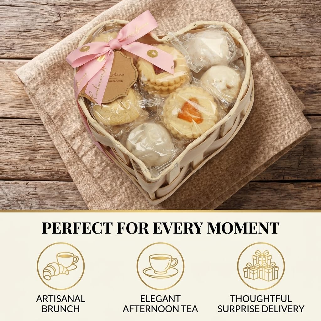 Cookies Con Amore coffee and tea pairing ready treats for mornings and afternoons.