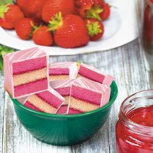 Cookies United Rainbow cakebites colorful slices resemble Venetian cookies, festive and tasty.