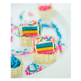 Cakebites on a plate ready to share at a casual event.