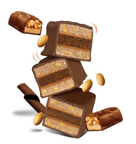 Cakebites Snickers packaging on-the-go ready to satisfy a quick craving.