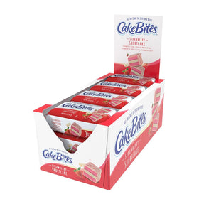 Cookies United Original Cakebites Strawberry Shortcake pack 12 for on-the-go snacking and sharing.