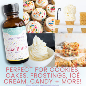 Cooking with Karli bottle shown in frosting and no-bake treats prep.