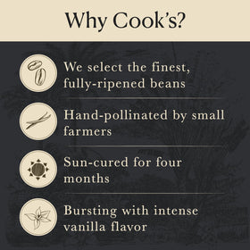 COOK'S Bourbon Extract fits into pantry storage for easy, all-natural flavoring.