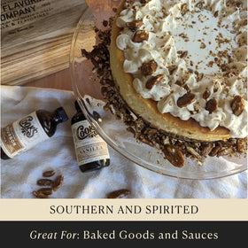 COOK'S Bourbon Extract pairs with sauce or glaze to elevate recipes.