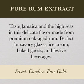Pouring Cook's Pure Rum Extract into batter releases inviting aroma.