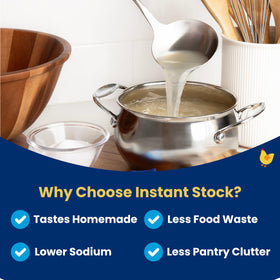 Cookstix Classic stock powder used as a versatile seasoning for cooking