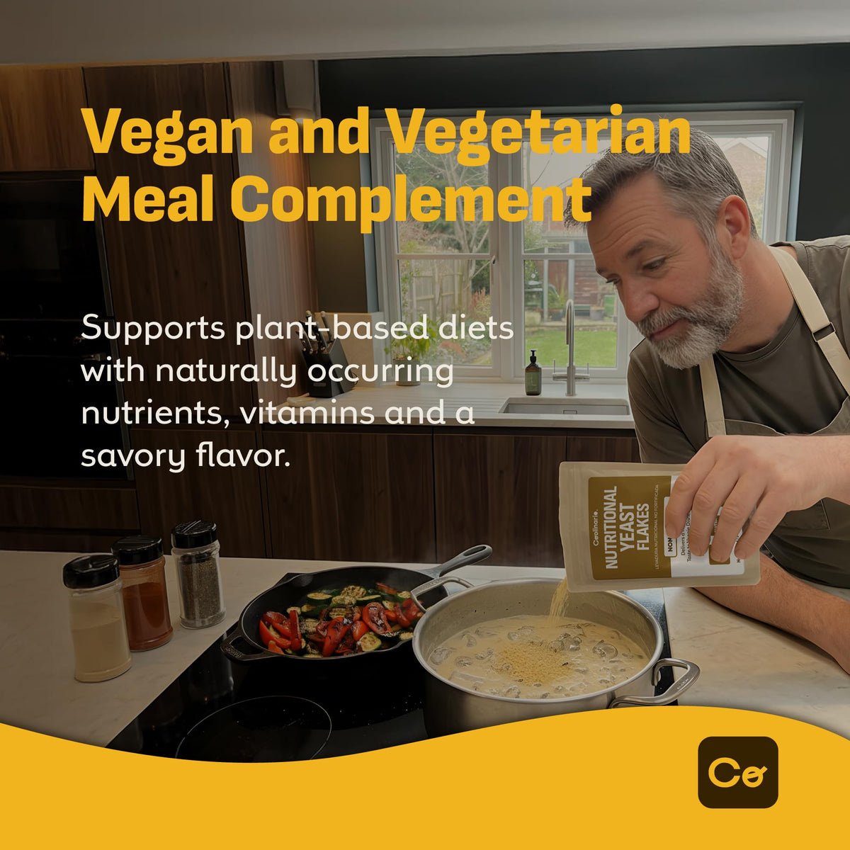 Gluten-free label and Coolinario packaging emphasize clean vegan ingredients.