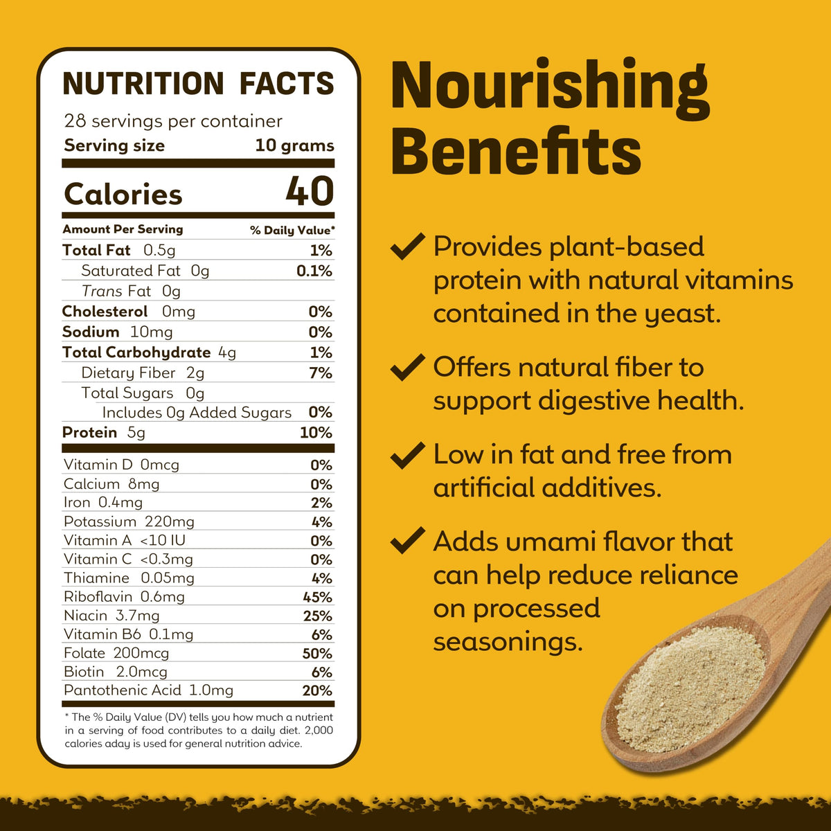 Sprinkling Coolinario Nutritional Yeast Flakes on pasta for added protein.