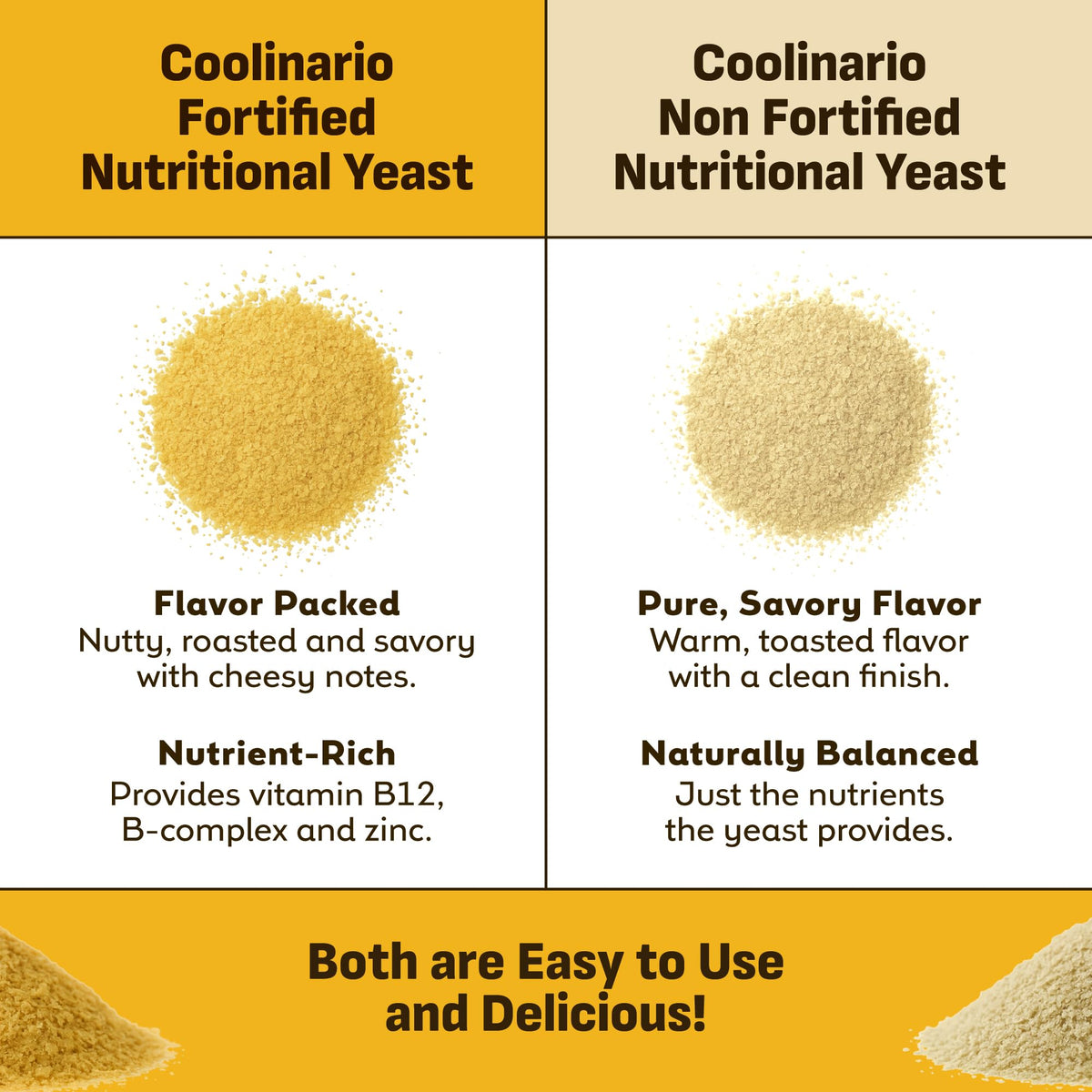 Coolinario Nutritional Yeast Flakes on a snack plate for savory bite.