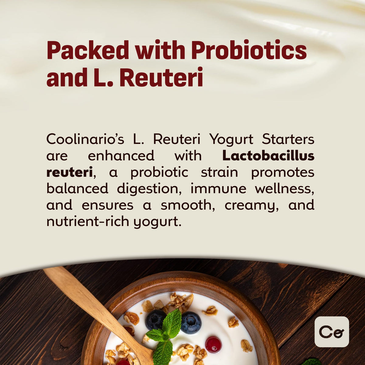 Non-GMO gluten-free starter with pure ingredients for clean indulgence.