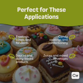Coolinario titanium dioxide powder stirred into sauce, improving opacity without altering taste