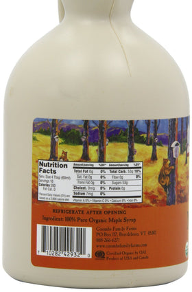 Coombs syrup poured on pancakes, illustrating versatile topping for morning meals
