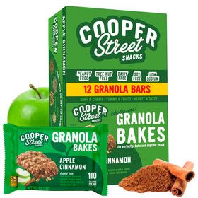 Cooper Street Granola Bakes Apple Cinnamon bar with soft texture, ideal for quick breakfast