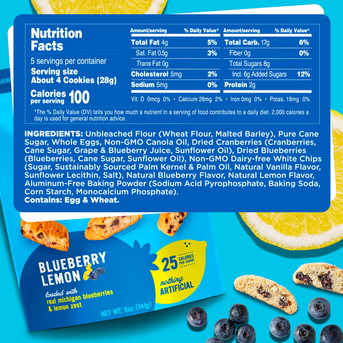 Cooper Street blueberry lemon biscotti with real fruit bits