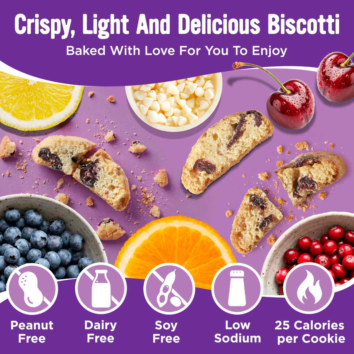 Cooper Street Cherry White Chunk biscotti slices with fruity depth