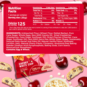 Crisp texture closeup of Cooper Street cherry-white chocolate biscotti