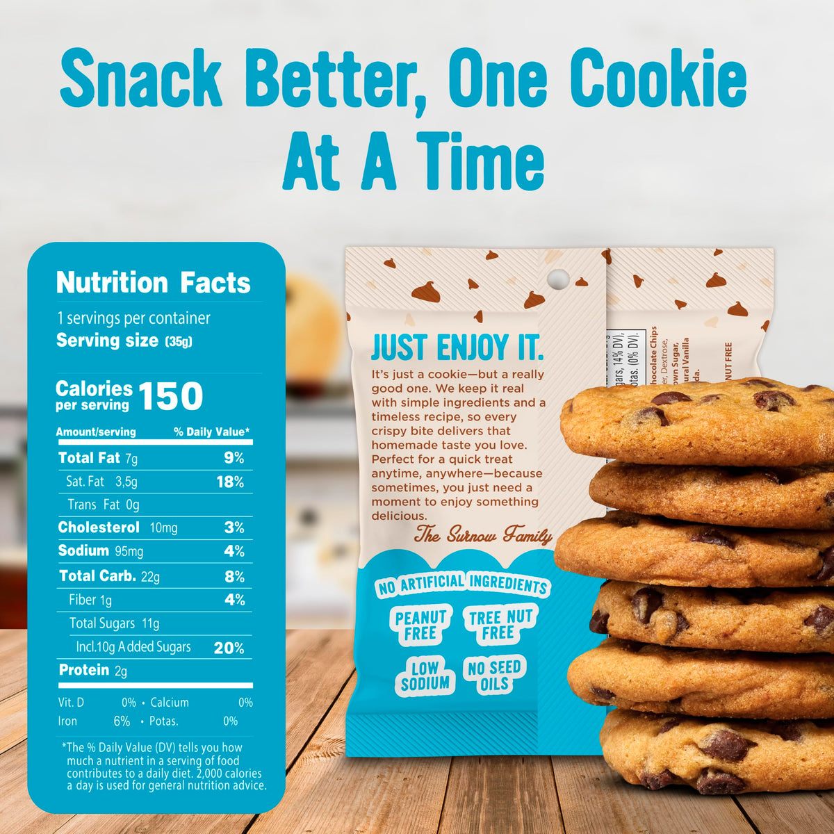 COOPER STREET Dunkable cookie snack for lunchboxes and quick breaks