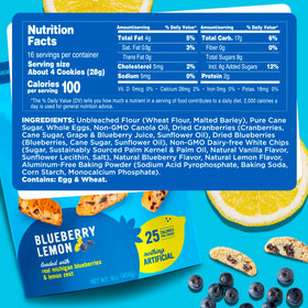 Cooper Street real fruit bits highlight natural blueberry and lemon zest