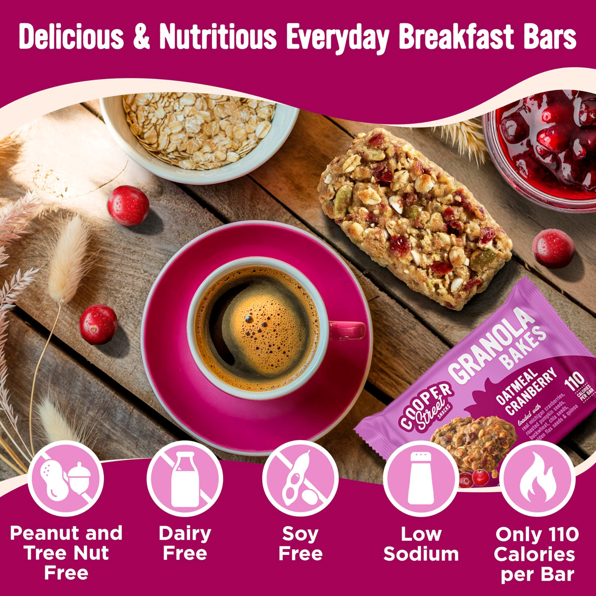 Cooper Street Granola Bakes wholesome blend of oats and seeds