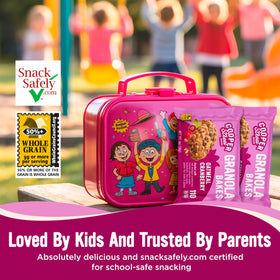 Cooper Street Granola Bakes individually wrapped bars for grab-and-go convenience.