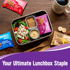 Cooper Street Granola Bakes individually wrapped bars for on-the-go lunches.