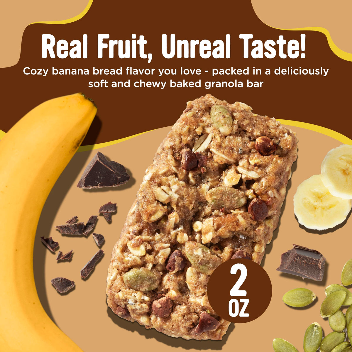 Cooper Street Granola Bakes moist-chewy bar showcases a soft texture for lasting fullness.