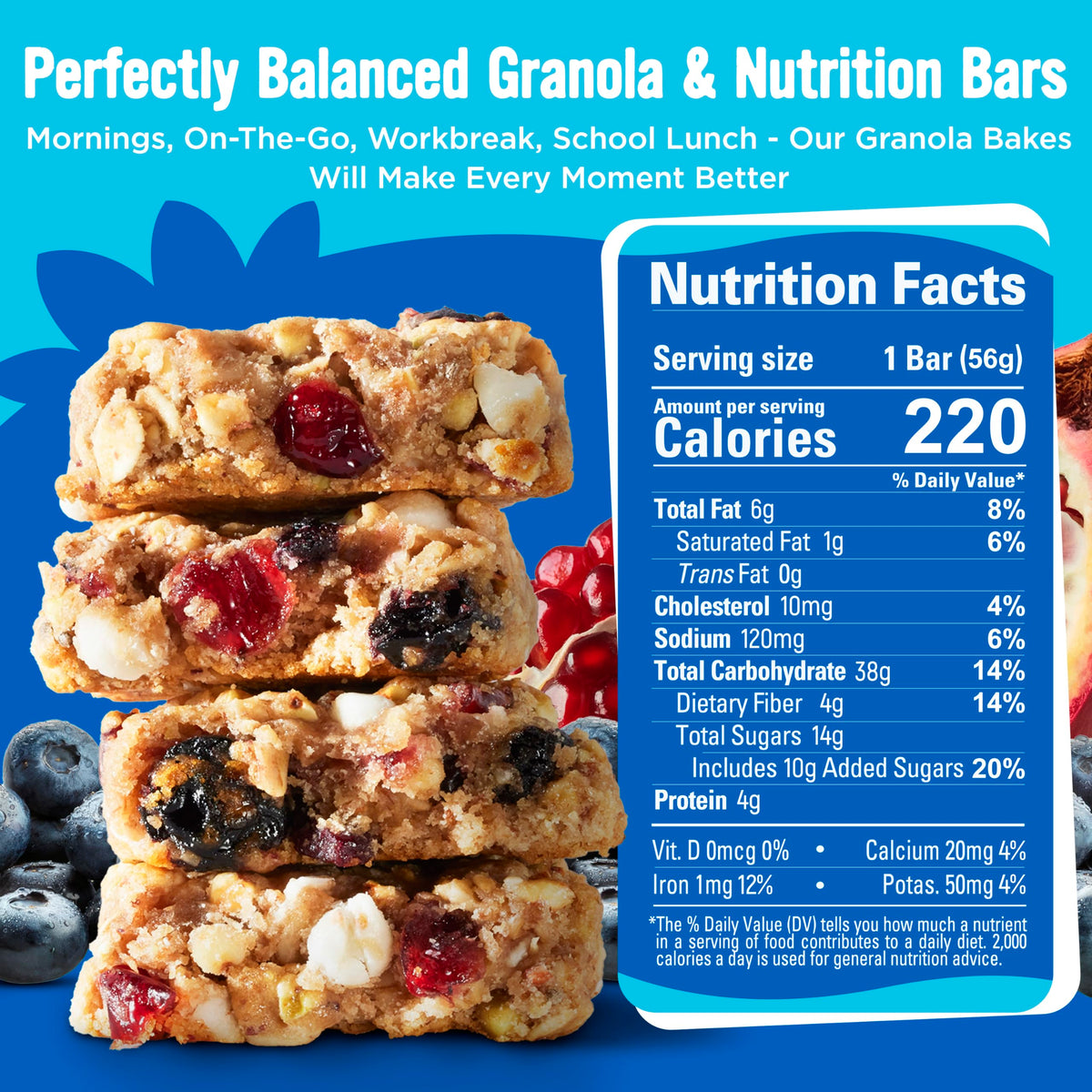 Cooper Street Granola bar on a hiking trail as portable outdoor fuel.
