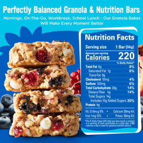 Cooper Street Granola bar on a hiking trail as portable outdoor fuel.